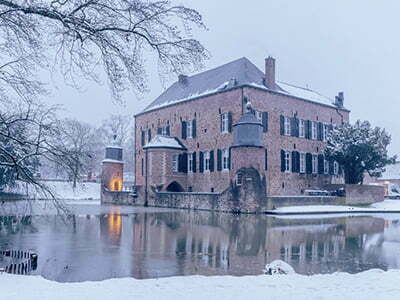 Kasteel Erenstein omgeven door een prachtig winterlandschap <p>Door: Hans Dikken</p>