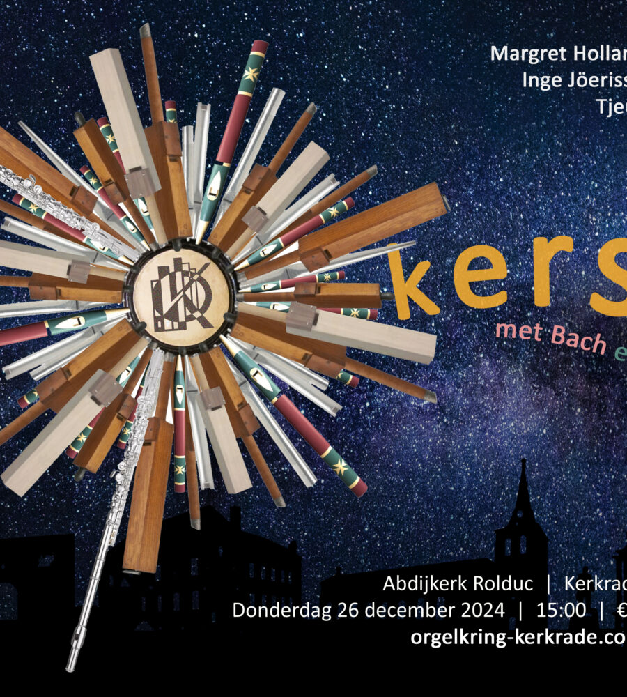Affiche van Kerstconcert Orgelkring