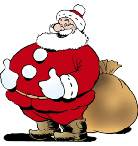 Illustratie van een kerstman