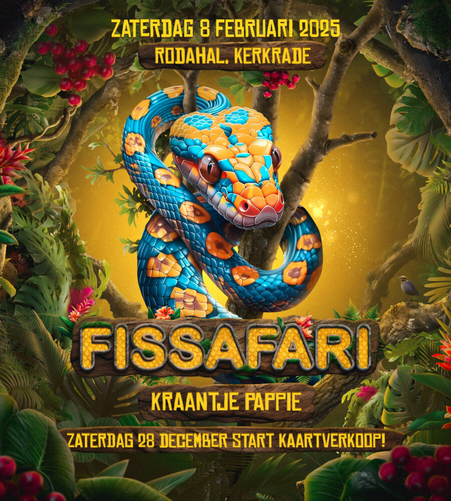 Poster van Fissafari in de rodahal